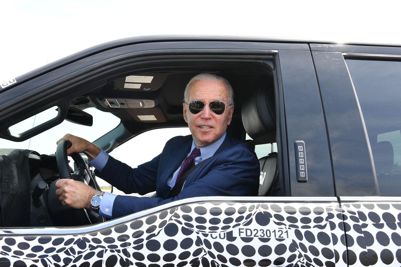 Joe Biden im neuen Ford F150