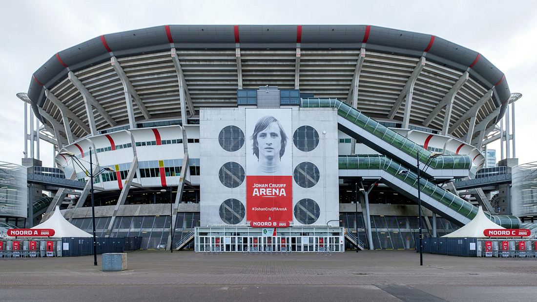 Johann-Cruyff-Arena in Amsterdam. Johann-Cruyff-Arena in Amsterdam.