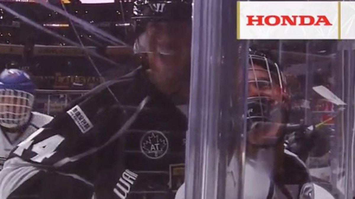 Justin Bieber musste beim Celebrity Game der NHL ordentlich einstecken