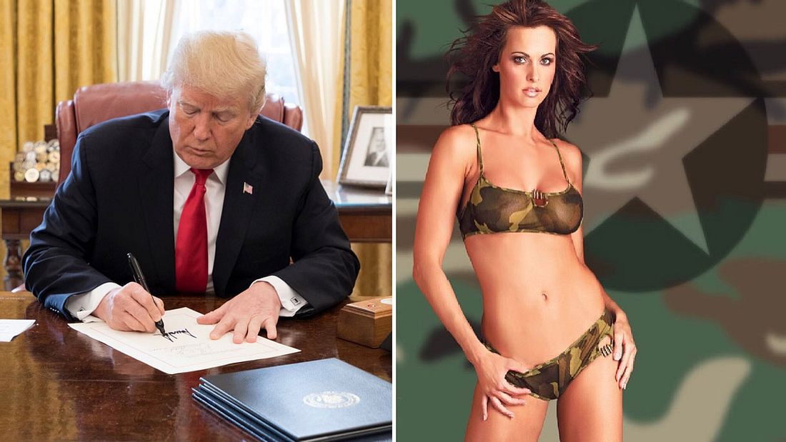 Das ehemalige Playboy-Model Karin McDougal packt über ihre Affäre mit Donald Trump aus. Das ehemalige Playboy-Model Karin McDougal packt über ihre Affäre mit Donald Trump aus.
