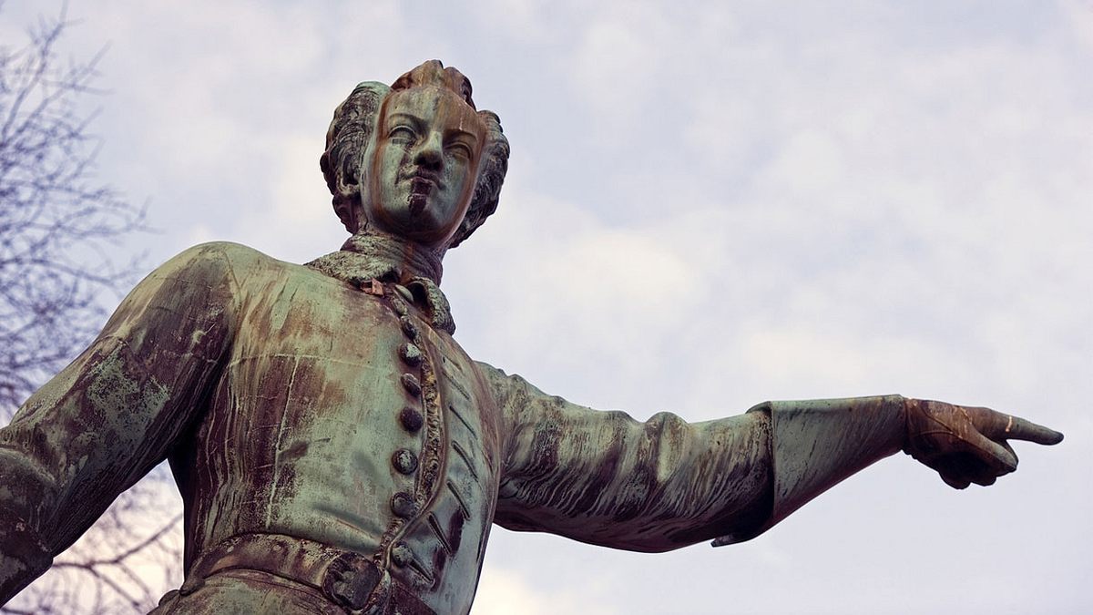 Statue von Karl XII. in Stockholm, Schweden