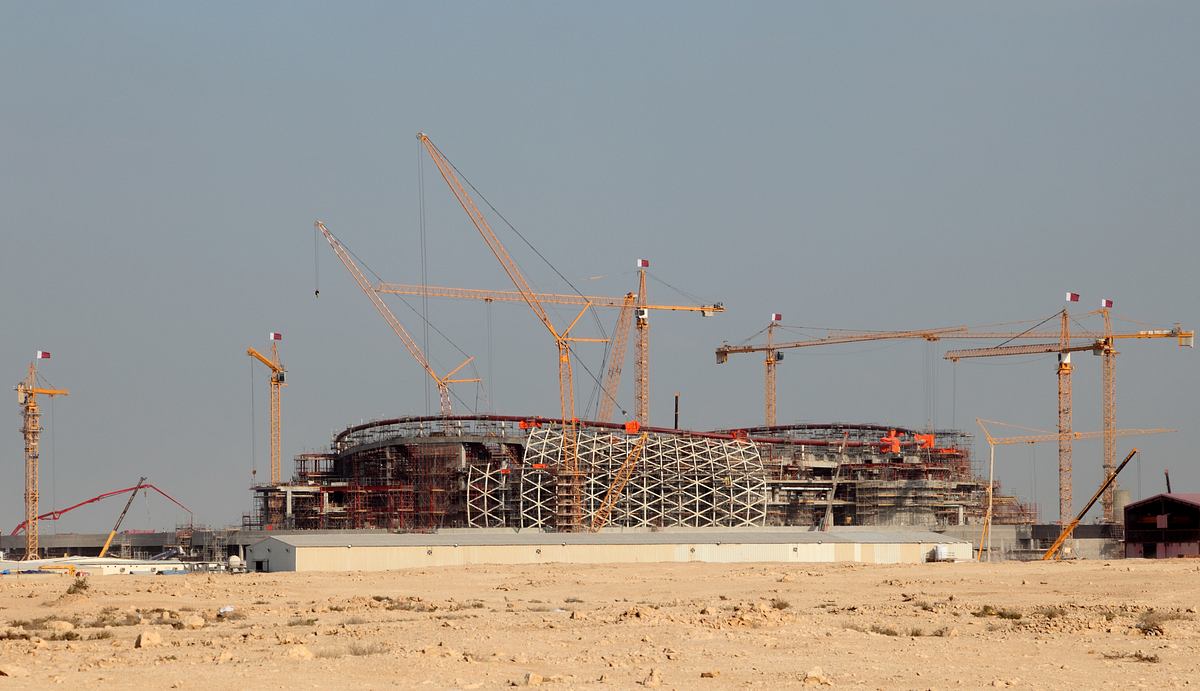 Stadionbau in Doha (Katar)