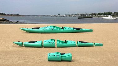 Pakayak: Steckbare Kayaks, die zum Rucksack umfunktioniert werden können - Foto: Pakayak