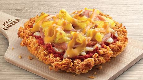 Chizza: Bei KFC gibt es Pizza mit Chicken als Boden - Foto: KFC