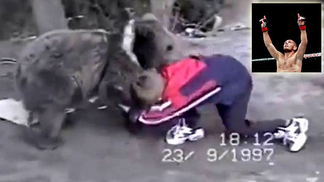 UFC-Fighter Khabib Nurmagomedov ringt im Alter von neun Jahren mit einem Bären
