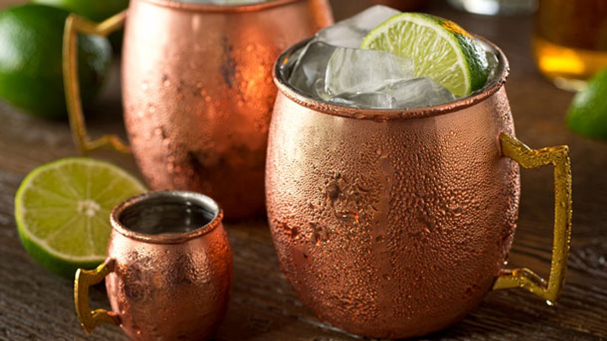 Kupferbecher für Moscow Mule & Co.