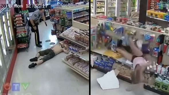 Fluchtversuch nach versuchtem Diebstahl geht episch schief - Foto: YouTube / ITV News