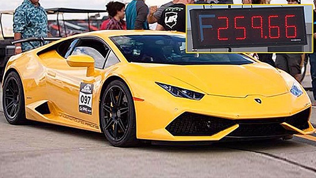 Der Lamborghini Huracan von Underground Racing hat einen neuen Rekord auf der halben Meile aufgestellt