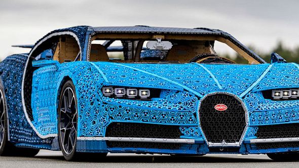 Lebensgroßer Bugatti Chiron aus Lego begeistert das Netz - Foto: Lego