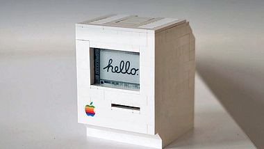 LEGO-Macintosh: Programmierer Jannis Hermanns hat einen funktionsfähigen Mini-Mac aus Spielzeugsteinen gebaut - Foto: jann.is