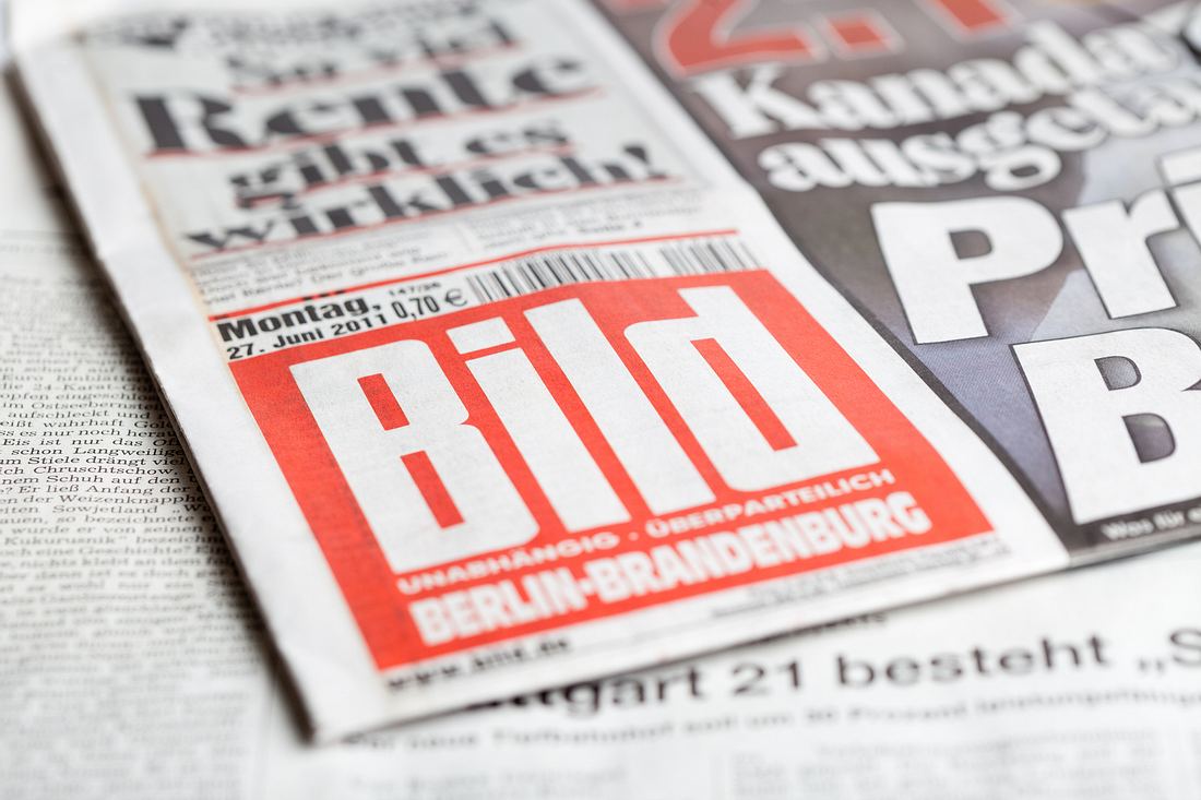 Lizenz erteilt: Bild wird zum TV-Sender Titelblatt einer Bild-Zeitung