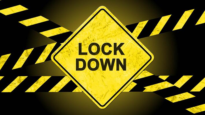 Lockdown-Warnhinweis - Foto: iStock/bestofgreenscreen