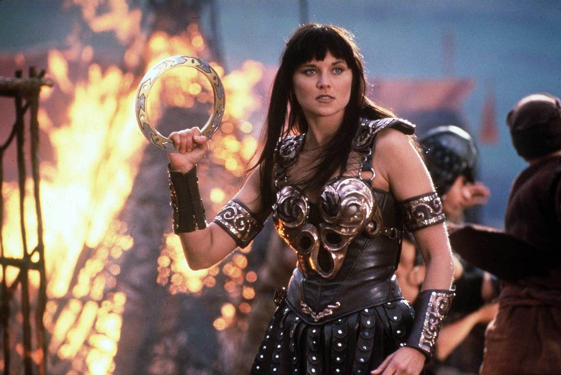 Lucy Lawless als Kriegerprinzessin Xena Lucy Lawless als Kriegerprinzessin Xena