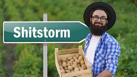Junger Bauer und seine Kartoffeln - Foto: iStock / diignat; mindscanner