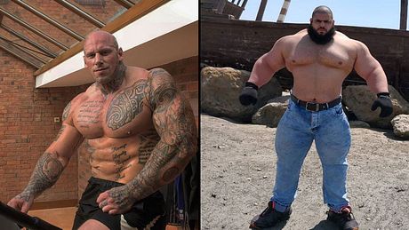 Martyn Ford und der Iranische Hulk Sajad Gharibi - Foto: Instagram / Martynfordofficial / sajadgharibiofficial