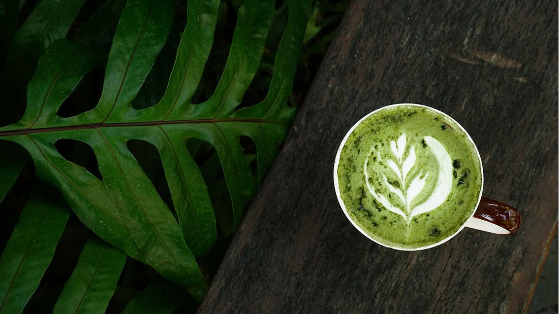 Optisch interessant: Matcha Latte