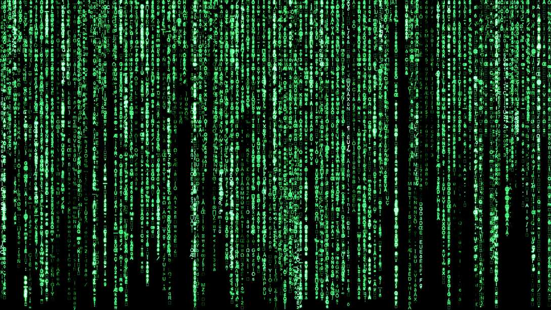Der grüne Code aus dem Film Matrix - Foto: Gwengoat/iStock