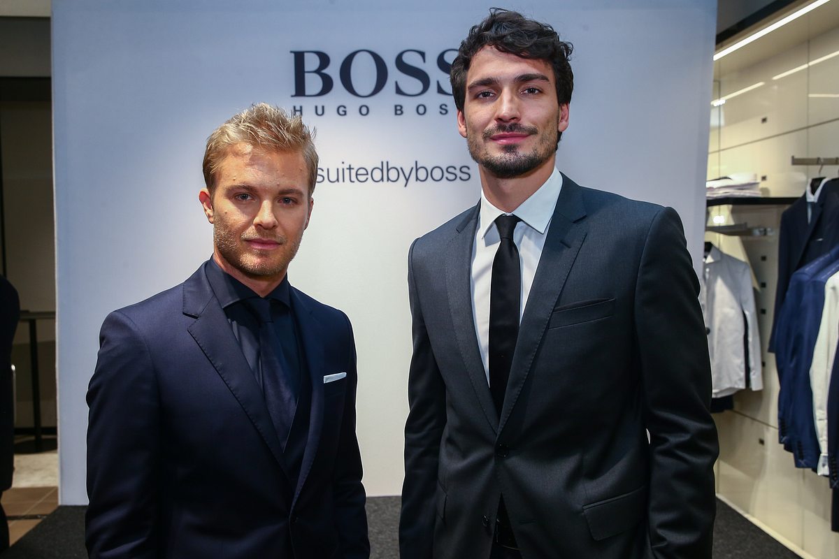 Mats Hummels und Nico Rosberg