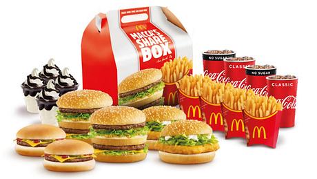 Für Familien: McDonalds startet mit dem Verkauf von Mega-Menüs - Foto: McDonalds