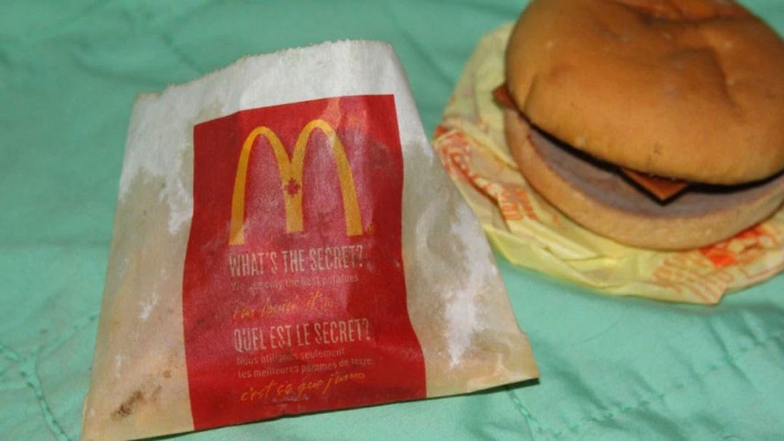 Das sechs Jahre altes McDonald's-Menü