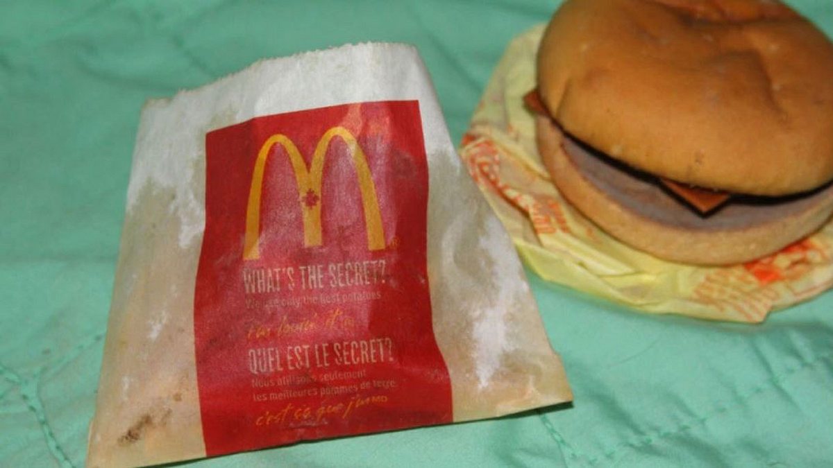 Das sechs Jahre altes McDonald's-Menü