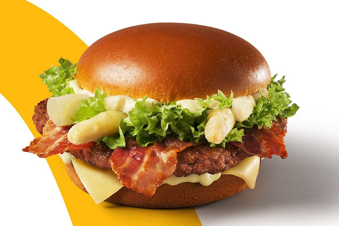 McDonald's Spargel-Burger Big Spargel Hollandaise