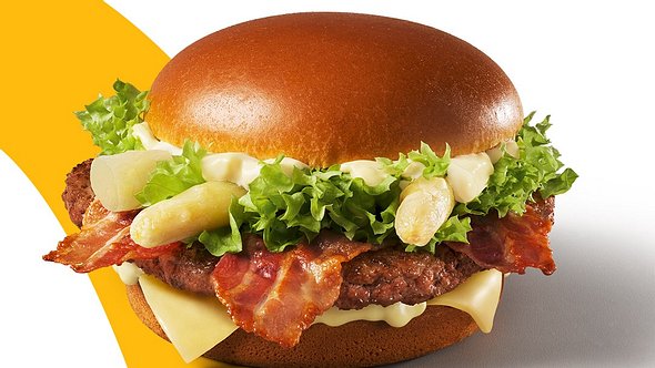 McDonalds Spargel-Burger Big Spargel Hollandaise - Foto: McDonalds