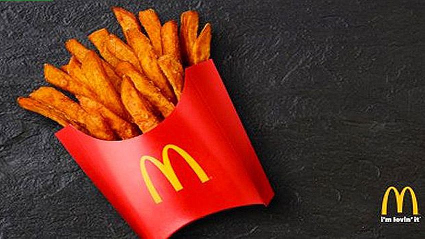 Süßkartoffel-Pommes von McDonalds - Foto: Twitter/ McD_TXPanhandle