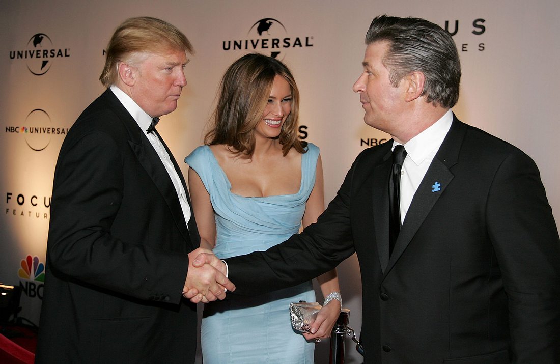 Melania und Donald Trump, Alec Baldwin Melania und Donald Trump, Alec Baldwin