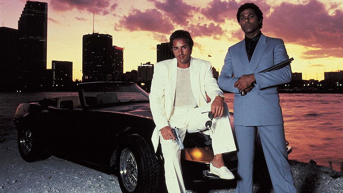 Don Johnson und Philip Michael Thomas in Miami Vice Don Johnson und Philip Michael Thomas in Miami Vice
