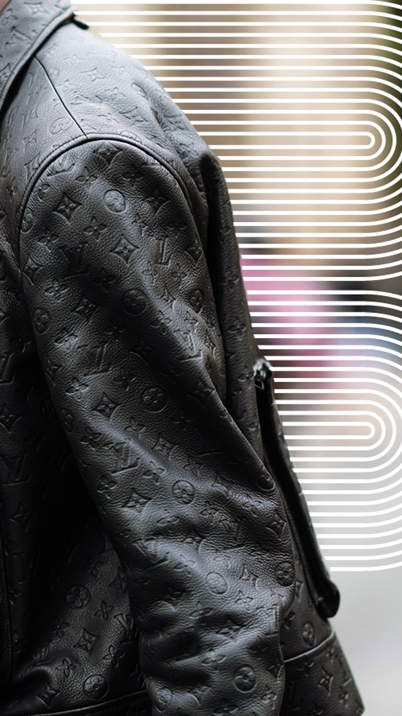 Louis Vuitton Lederjacke