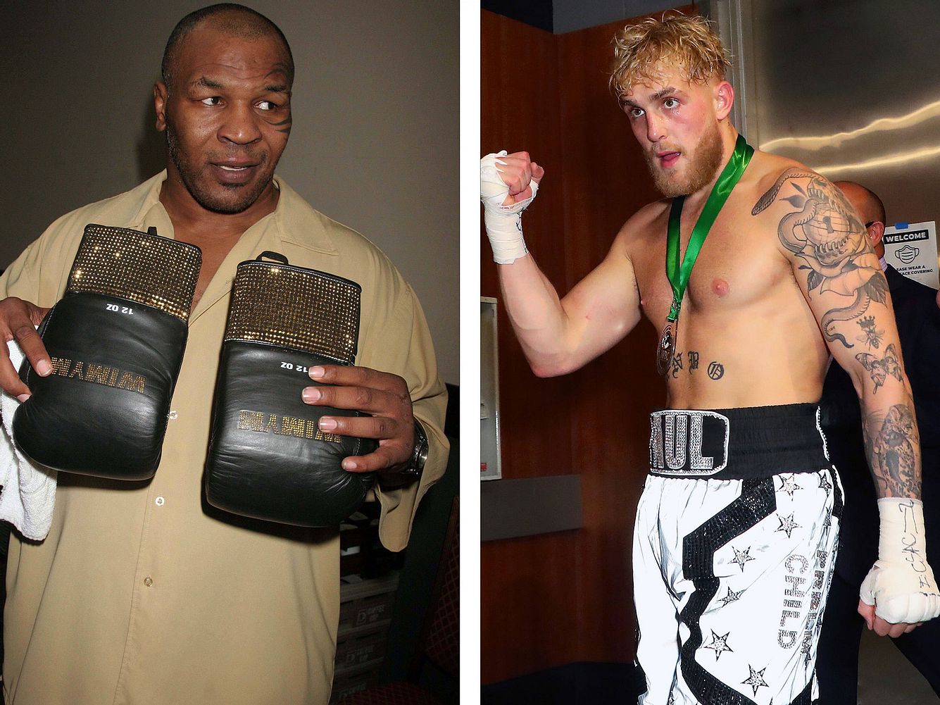 Mike Tyson und Jake Paul Mike Tyson und Jake Paul