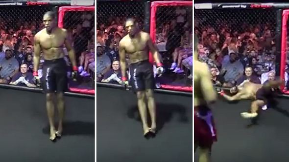 MMA-Fighter Michael McDaniel wird wie von Geisterhand ausgeknockt - Foto: YouTube/XFCTV