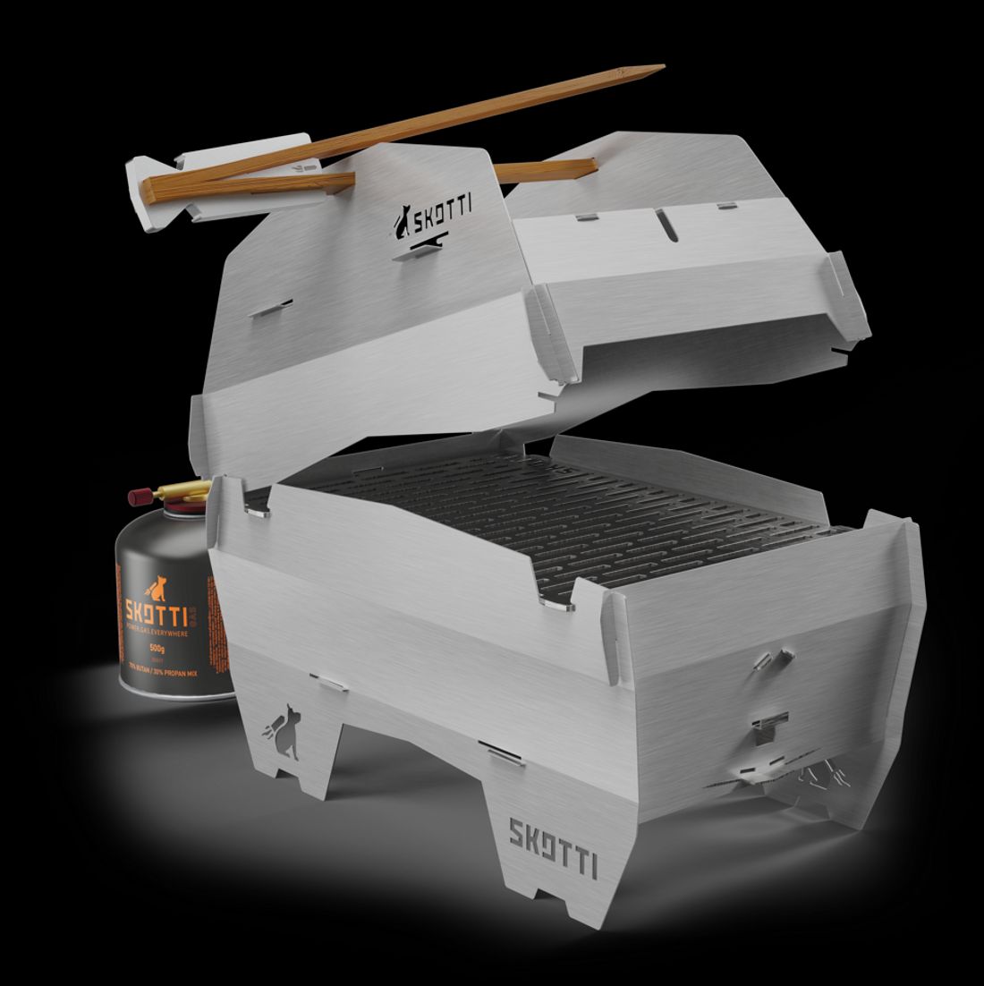 Mobiler Gasgrill von Skotti Mobiler Gasgrill von Skotti