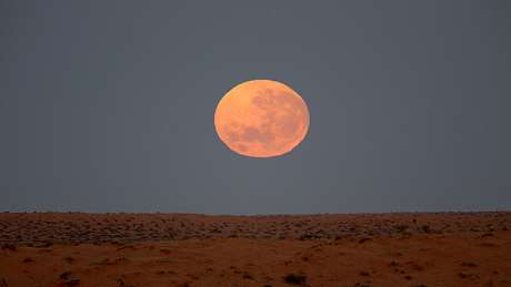 Mond über der Simpsonwüste in Australien - Foto: iStock / TonyFeder