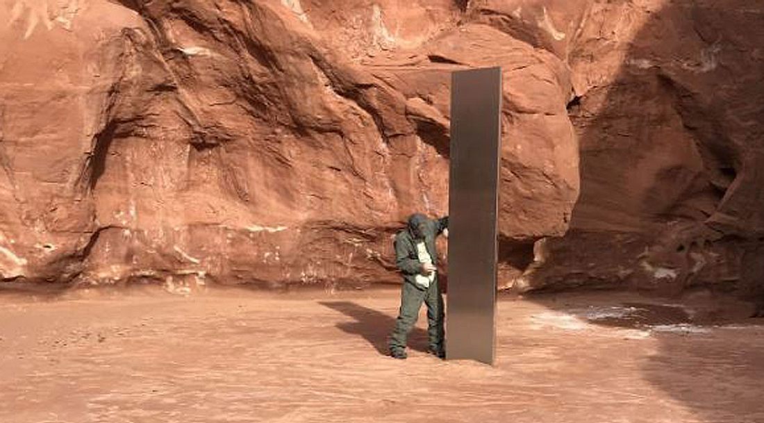 Monolith in der Wüste Utahs