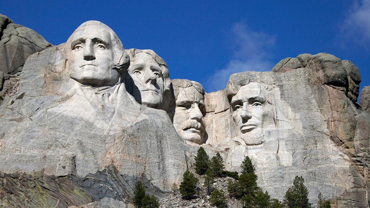 Mount Rushmore: die in Granit gemeiselten US-Präsidenten minus Trump