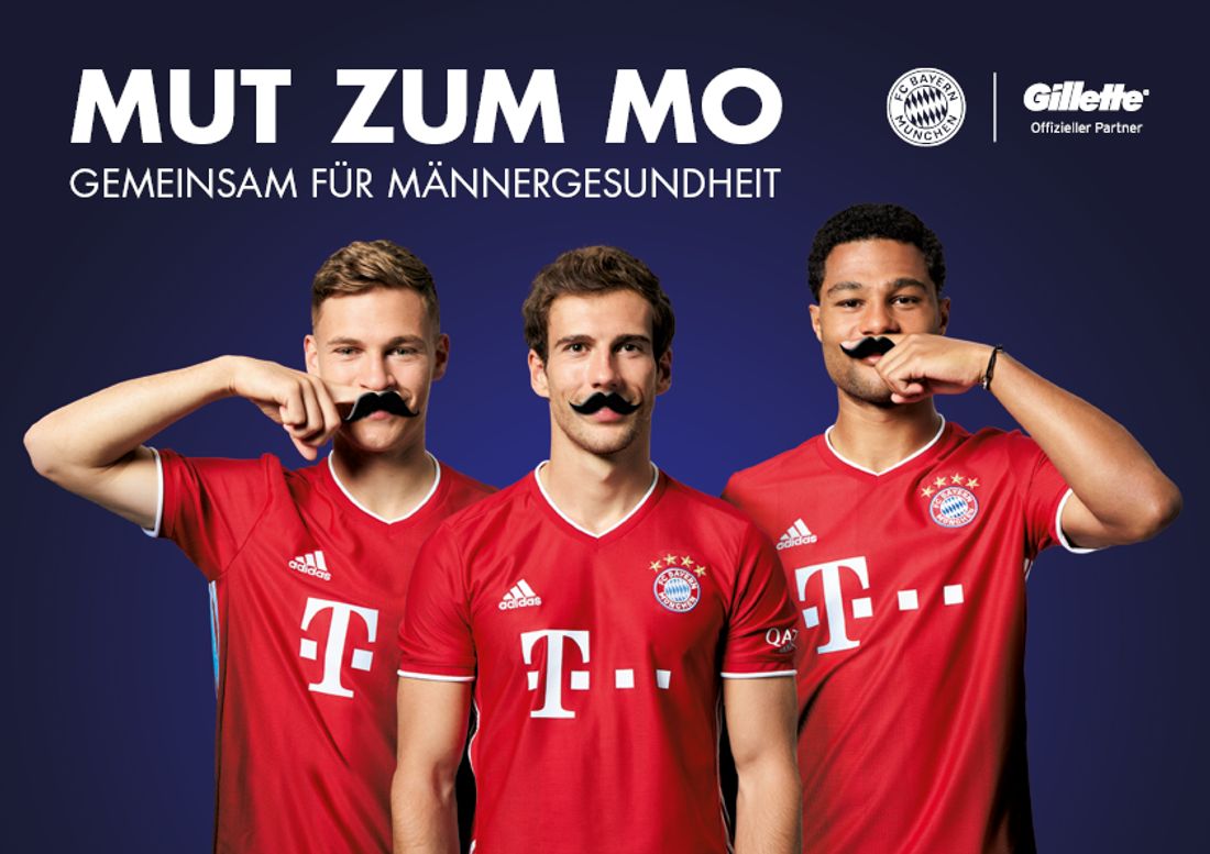 Movember mit FC Bayern München und Gillette FCBayern und Gilette