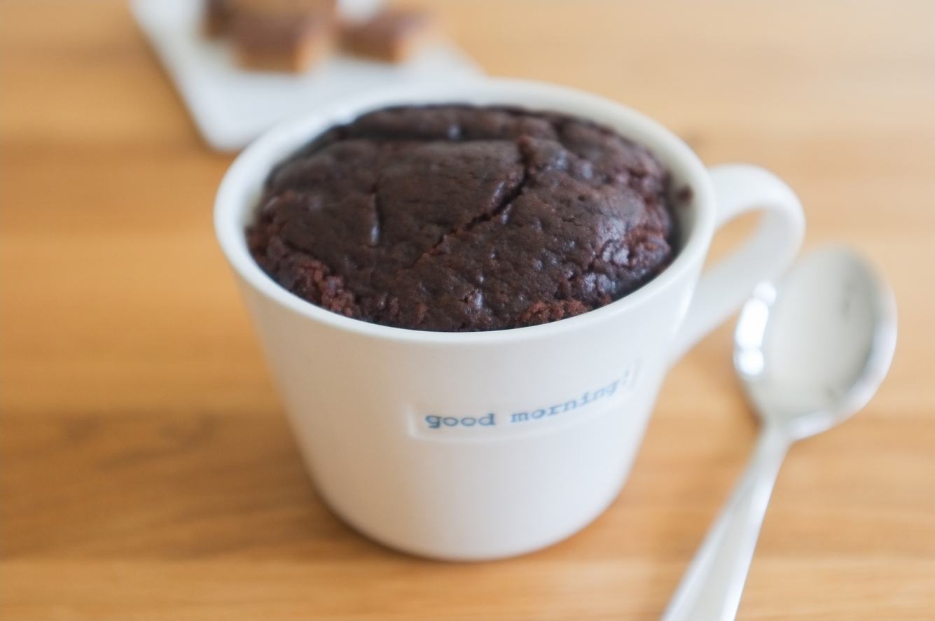 Mug-Cake-Rezept: Schoko-Tassenkuchen mit flüssigem Kern Mug Cake