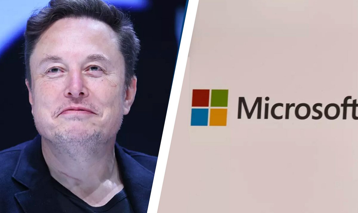 Elon Musk / Microsoft-Logo