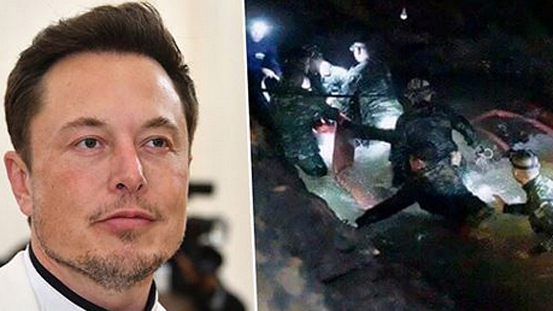 Elon Musk / Rettungstaucher in Thai-Höhle Elon Musk / Rettungstaucher in Thai-Höhle