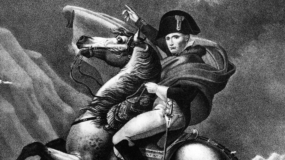 Napoleon Bonaparte in bekannter Pose