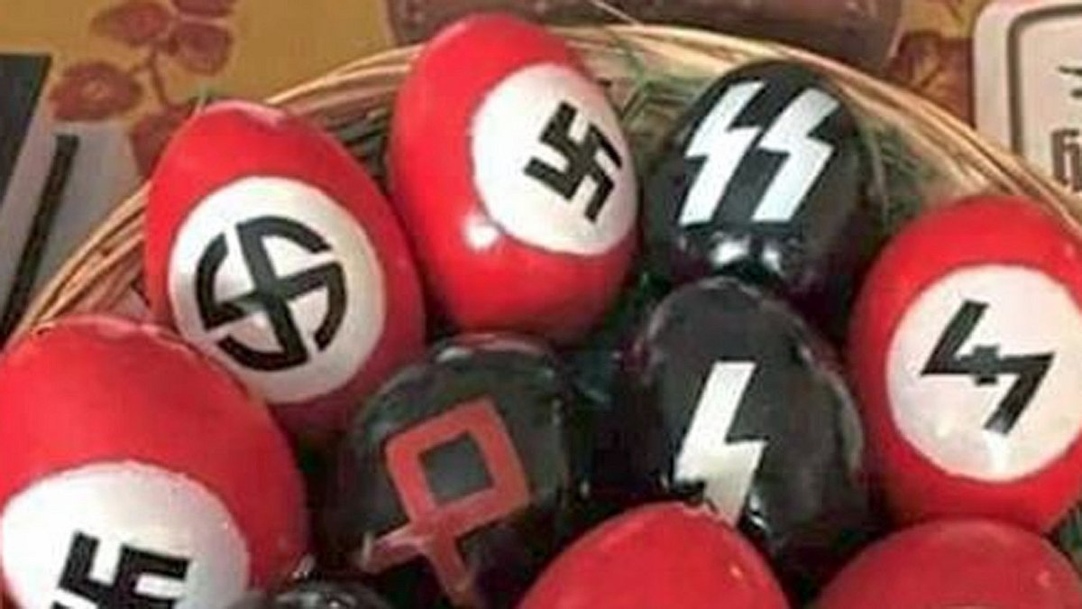 Braune Ostergrüße: Wegen Eiern mit Nazi-Symbolen wurde eine Rentnerin zu einer Geldstrafe verurteilt