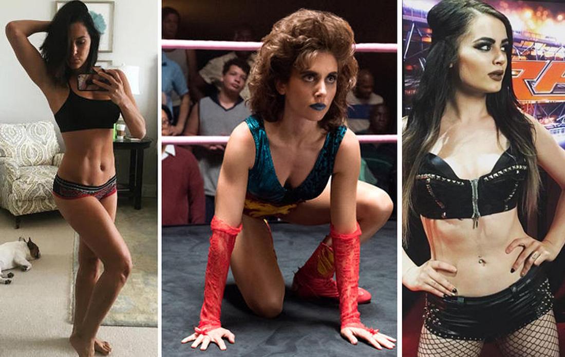 Sowohl in der Netflix-Serie GLOW als auch bei der WWE hauen uns die Wrestling-Girls um Sowohl in der Netflix-Serie GLOW als auch bei der WWE hauen uns die Wrestling-Girls um