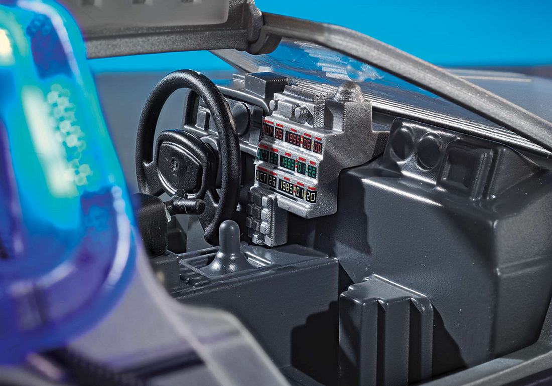 Neu: Playmobil bringt DeLorean aus Zurück in die Zukunft Zeitreise-Anzeige des Playmobil-DeLoreans