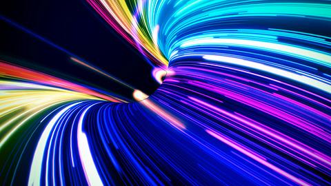 Futuristische bunte Neonlinie Lichter  - Foto: iStock/StockGood