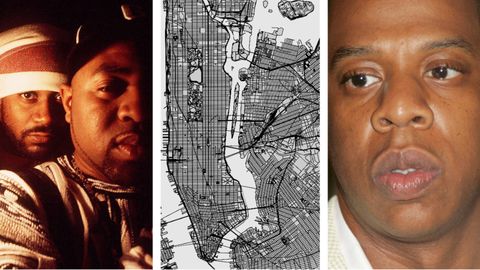 Wu Tang Clan, Stadtplan von New York, JAY Z - Foto: IMAGO / Avalon.Red, iStock/naqiewei, IMAGO / ZUMA Press