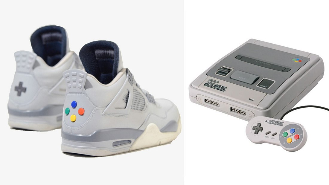 Jordan &amp;quot;Super Nintendo&amp;quot; IV: Sneaker im Retro-Design!