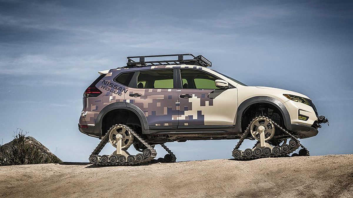 Ketten-SUV: Nissan Rogue Trail Warrior 