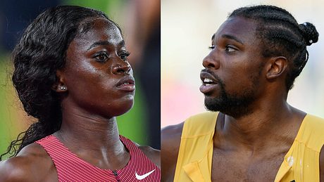 Junelle Bromfield, Noah Lyles - Foto: IMAGO / ZUMA Press, IMAGO / USA TODAY Network